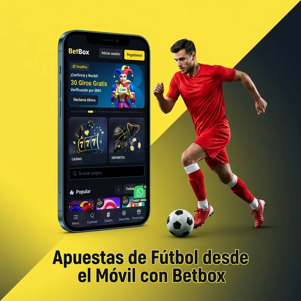 App móvil de Betbox para apostar al fútbol en vivo desde Android e iOS en Argentina