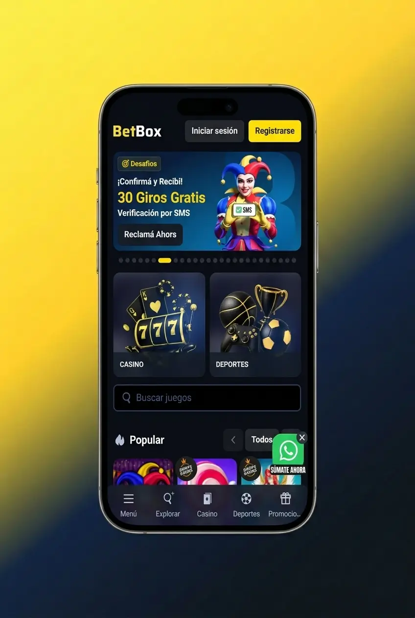 Pasos para reclamar el bono de bienvenida de Betbox en Argentina hasta ARS 2.500.000 y 75 giros gratis