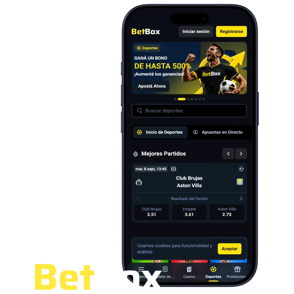 Descargá e instalá la aplicación oficial de BetBox sin costo para dispositivos Android e iOS.