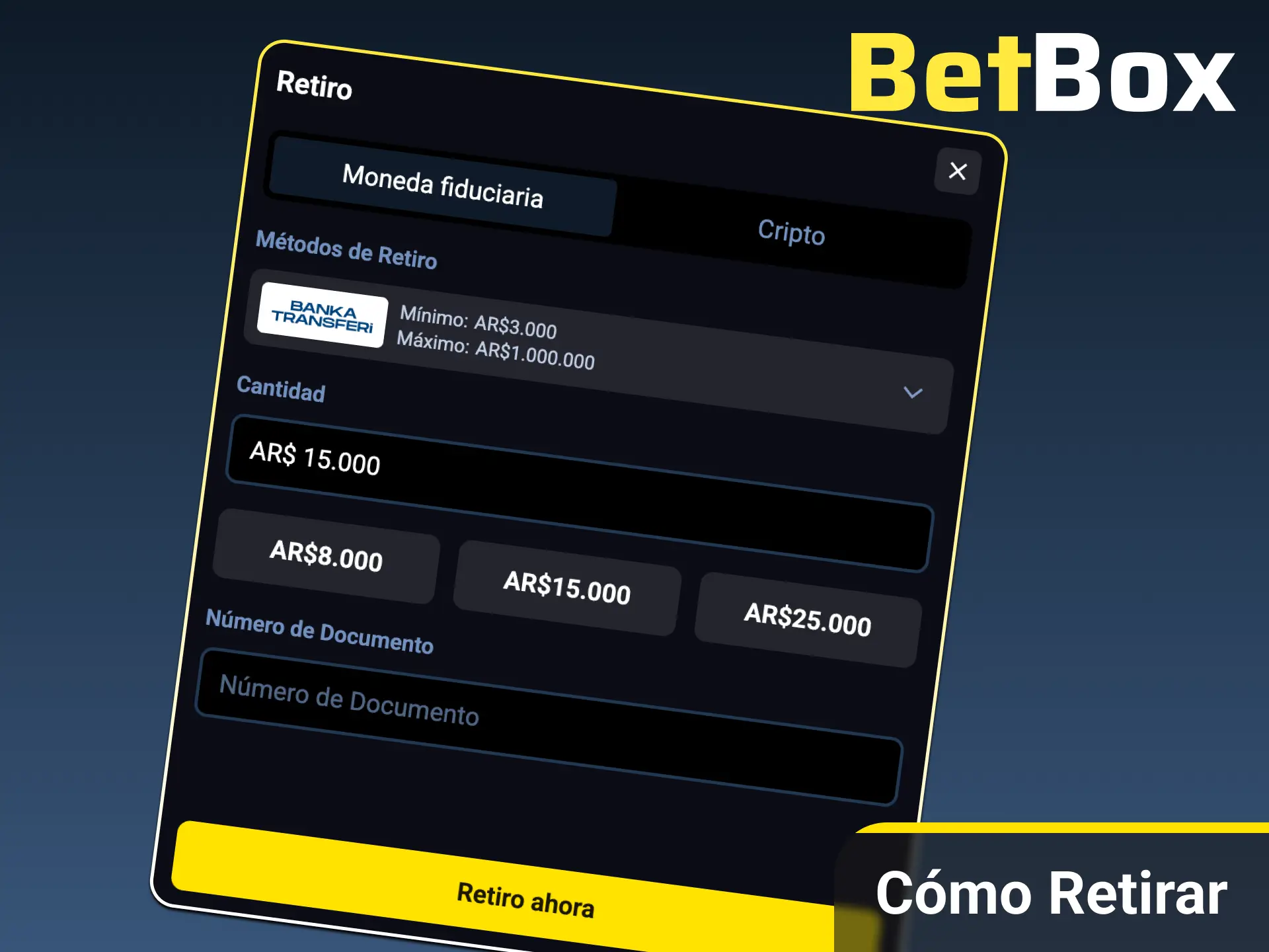 Conocé los requisitos para cumplir el rollover y retirar tus ganancias obtenidas con el bono de BetBox Argentina.