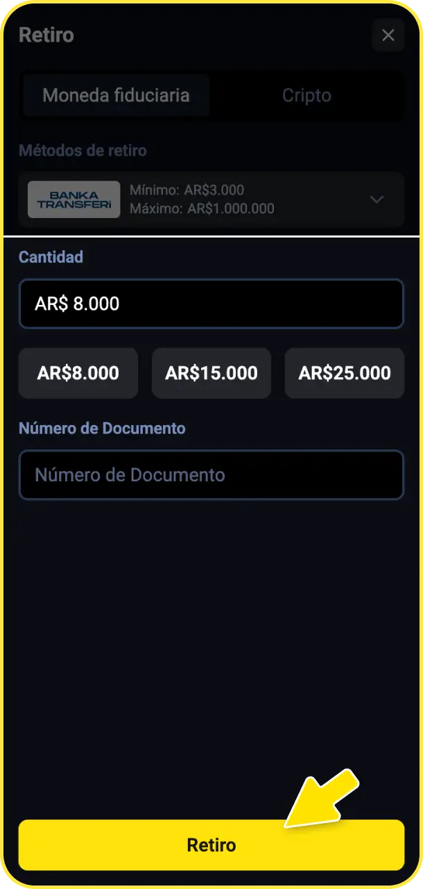 Confirmá la solicitud de retiro y aguardá la acreditación en tu cuenta desde BetBox Argentina.