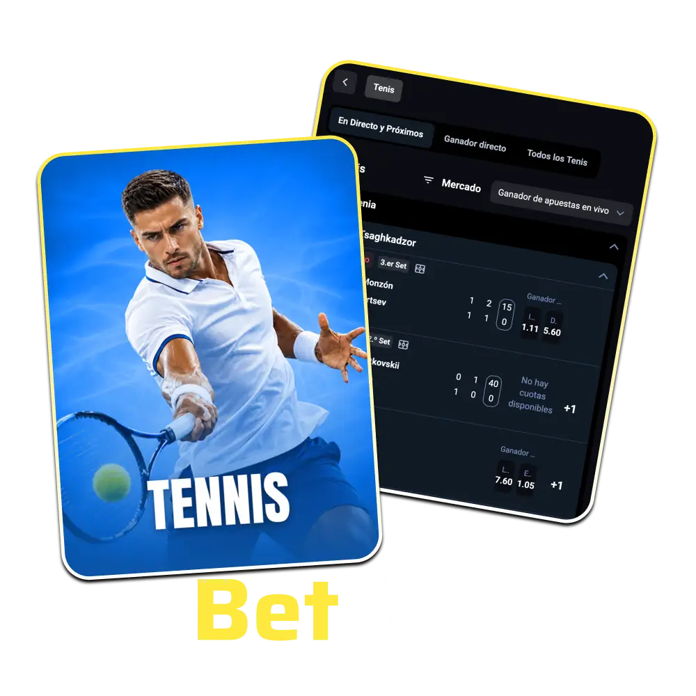 Apostá en vivo en los mejores torneos de tenis con cuotas actualizadas en tiempo real en BetBox Argentina.